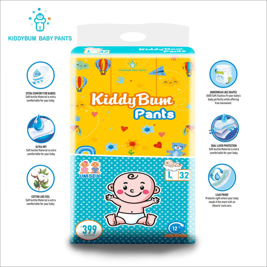 KiddyBum Pants Baby Diaper - Combo Pack (2+2)